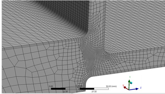 Figure 4: Local 3D Mesh with Fillets