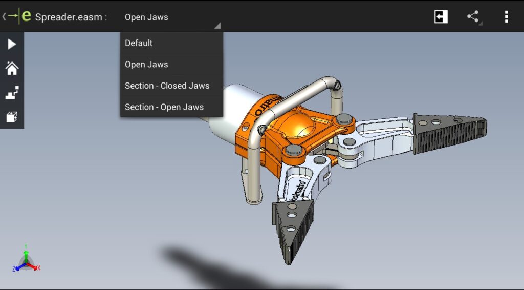 eDrawings lets you show off your model on the go